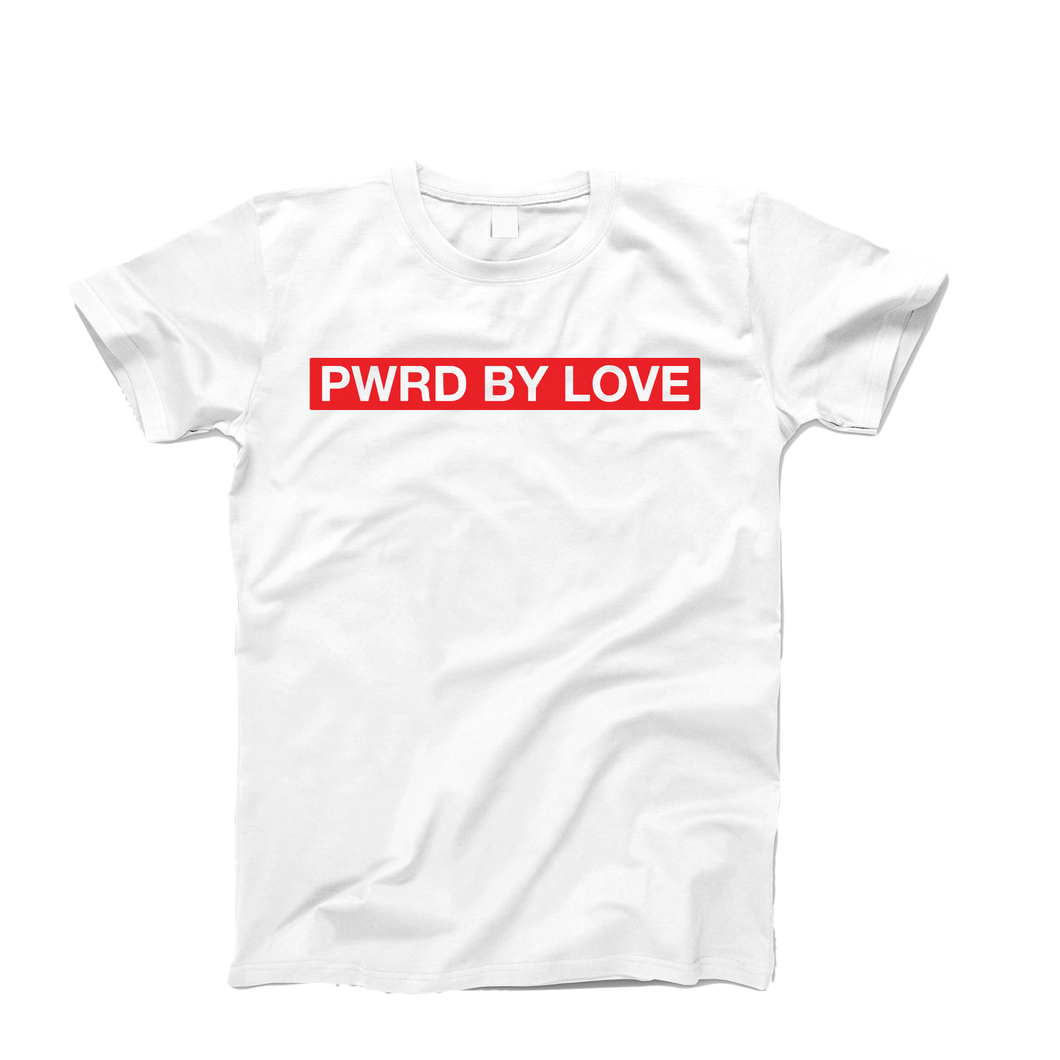 PWRD BY LOVE T-SHIRT WHITE/RED